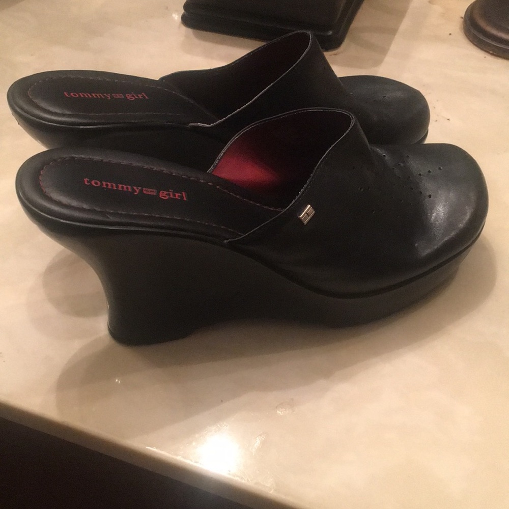 Leather Tommy Hilfiger Slip and wedges